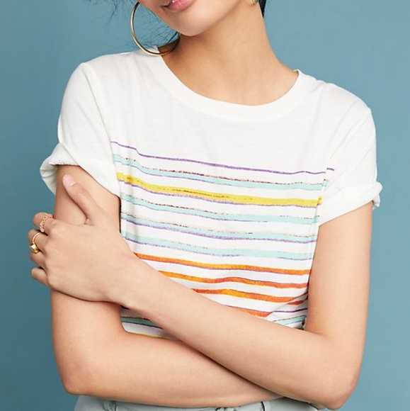 Anthropologie Tops - Sold! Postmark Anthropologie Striped Payette Shirt